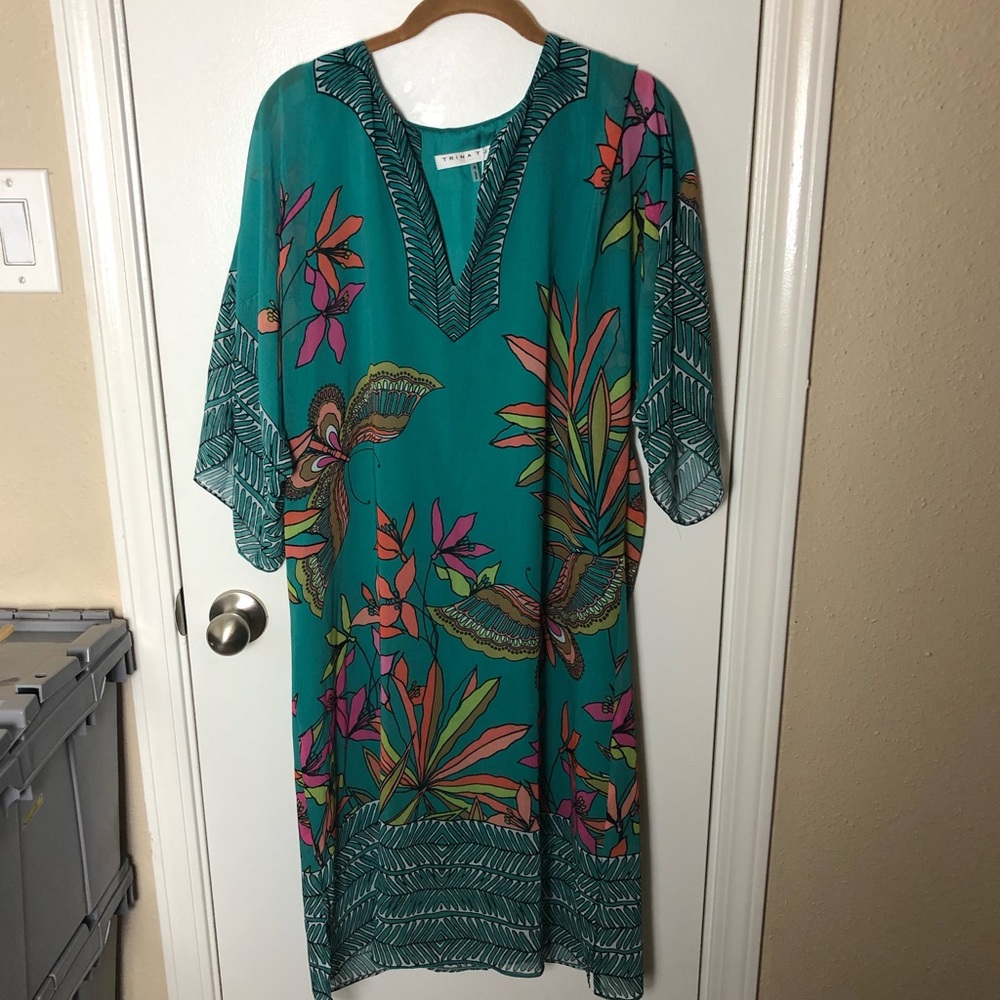 Trina Turk Butterfly Floral Dress